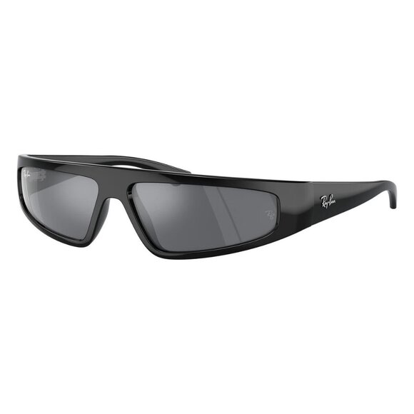New RAY-BAN Izaz Black Rectangle RB4432 66776V Sunglasses Women - Picture 1 of 6